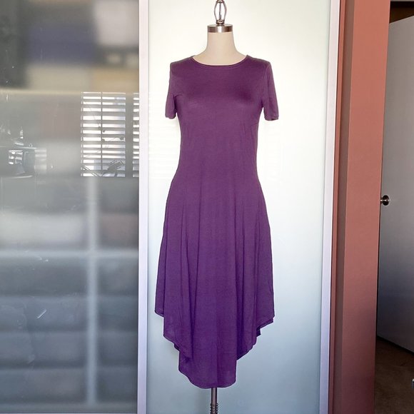 NWOT Twelve by Twelve Purple Midi Dress with pockets size S - Picture 1 of 12